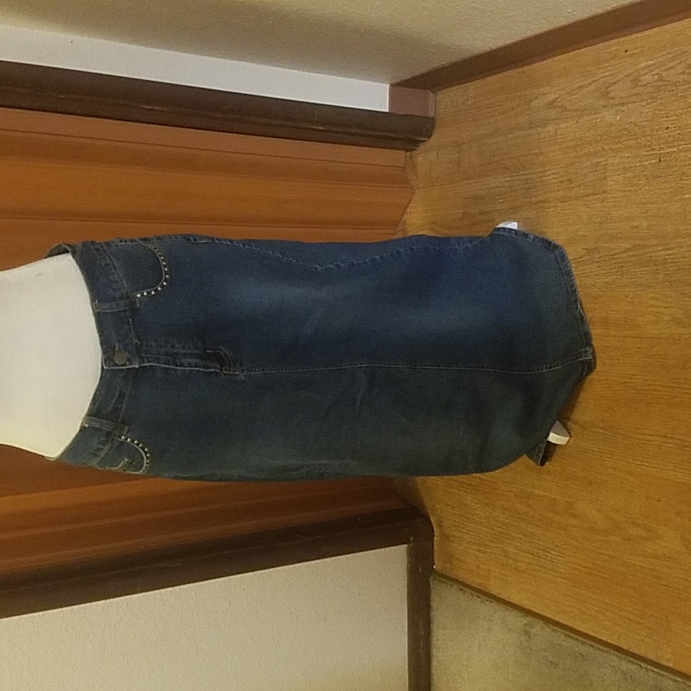 HIP JEANS MAXI BLUE JEAN SKIRT SIZE 11